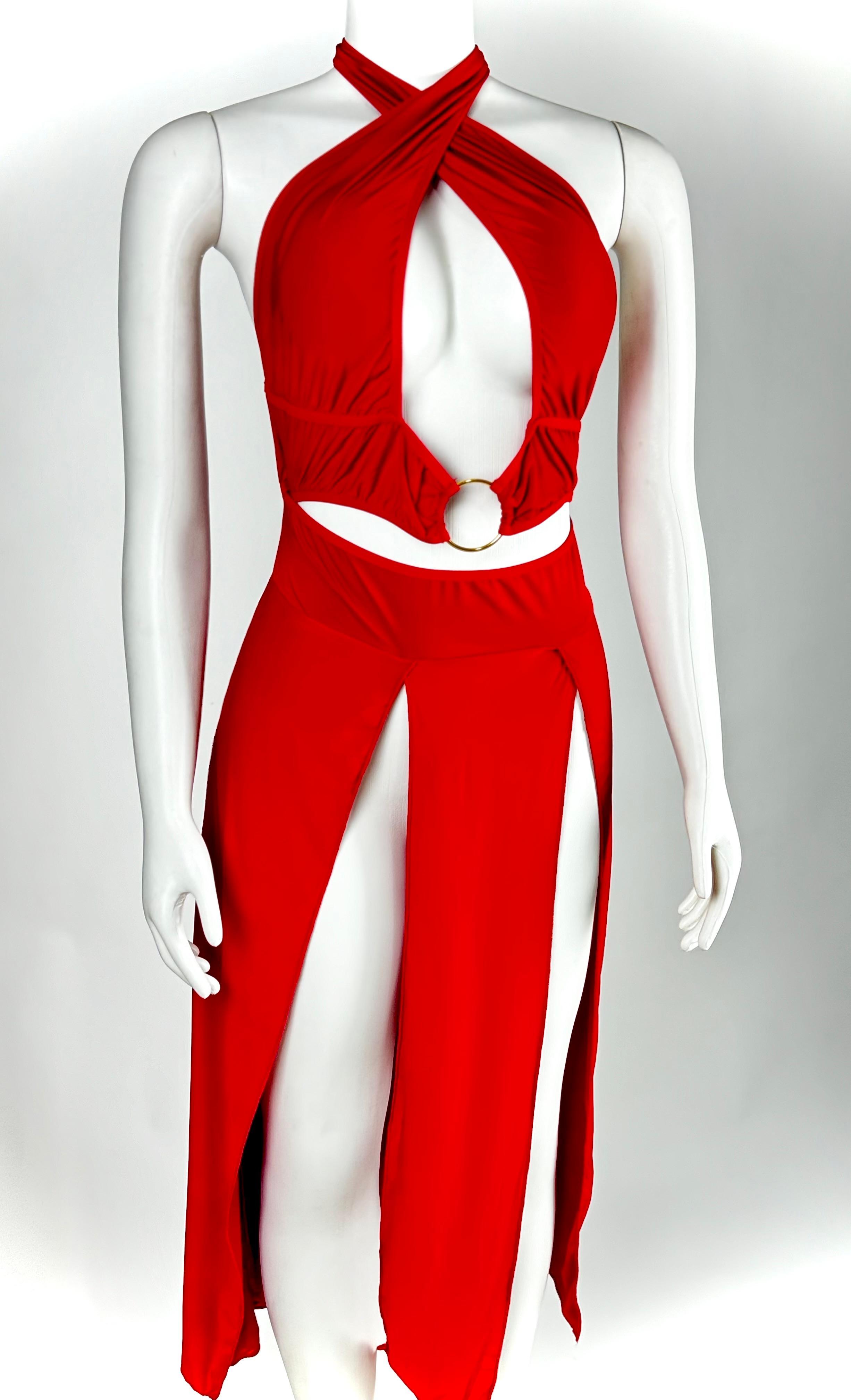 ✨ Red Long Lingerie – Sensual & Elegant ✨